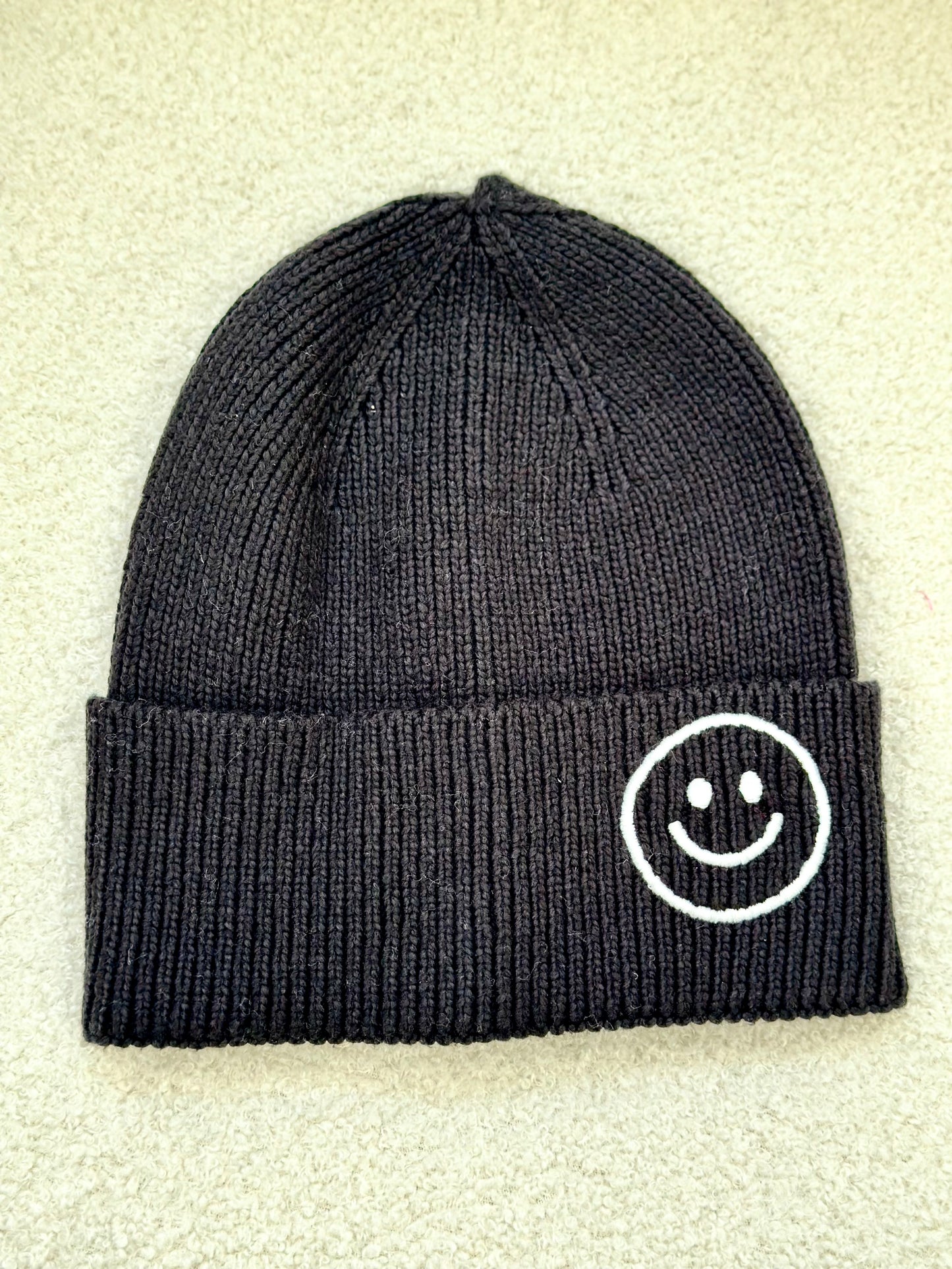 J. Society Smiley Face Beanie