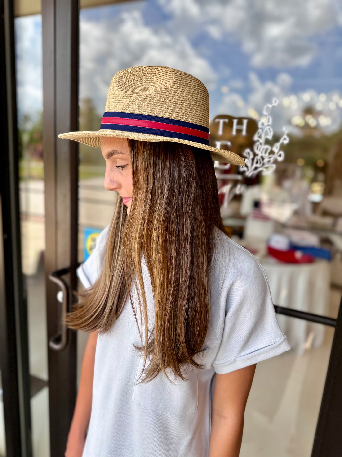 EAB Favorites Straw Hat Nautical Design