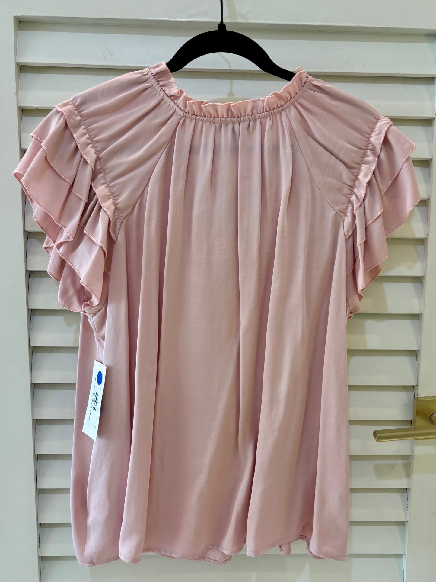 Karen Kane Flutter Sleeve Top- Pink