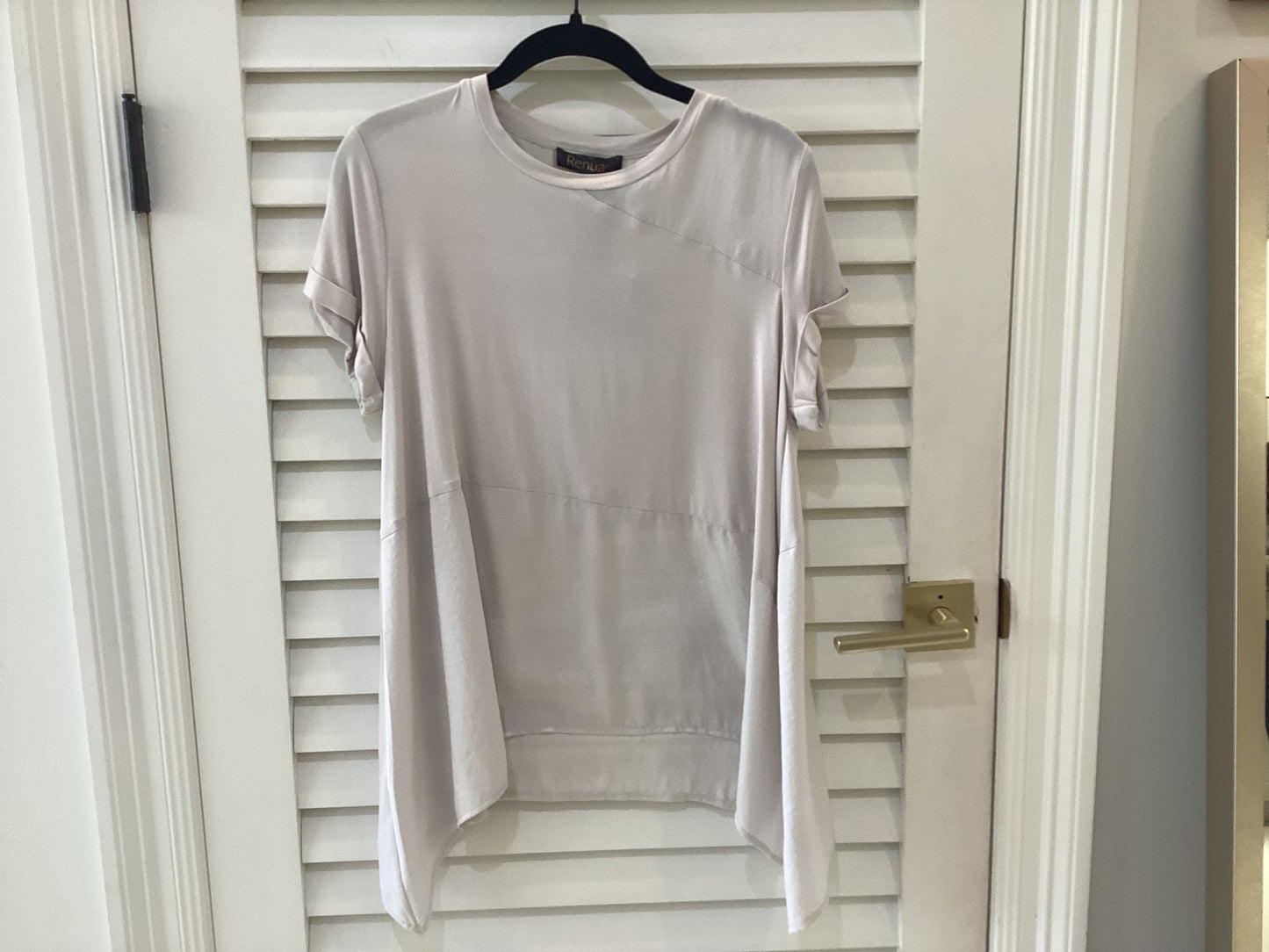 Renuar Woven Blouse- Oyster