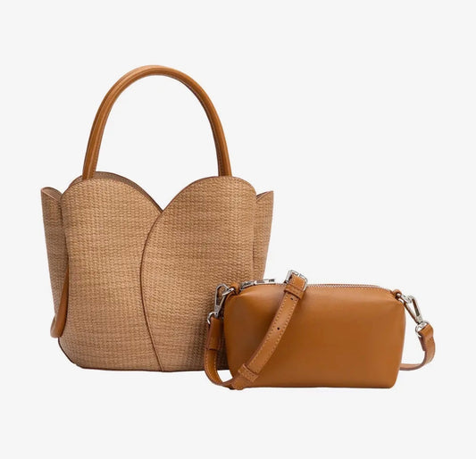 Melie Bianco Tulip Top Handle Bag
