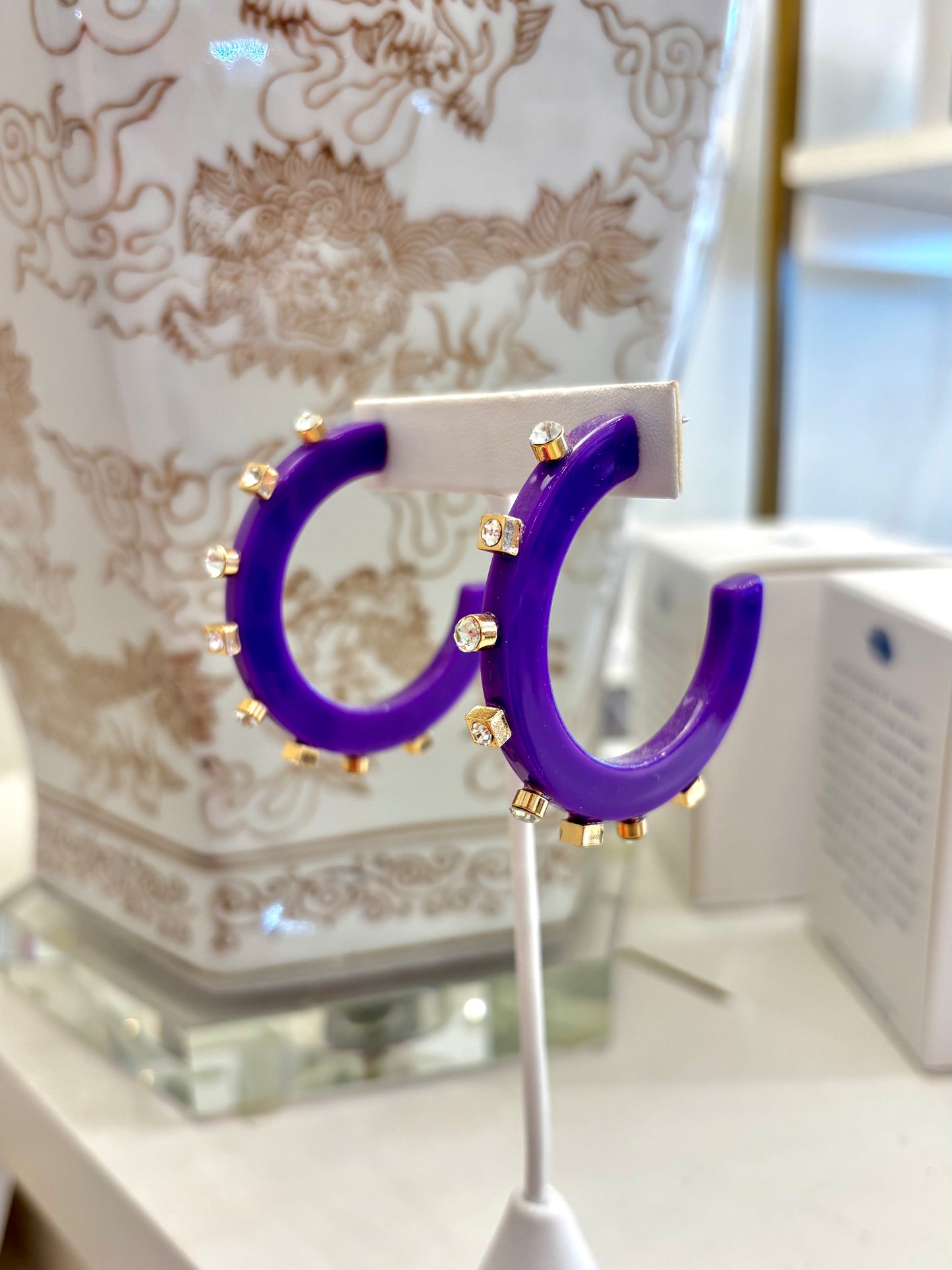 Smith & Co Rhinestone Hoops