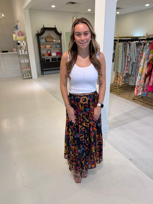 Fall Floral Maxi skirt