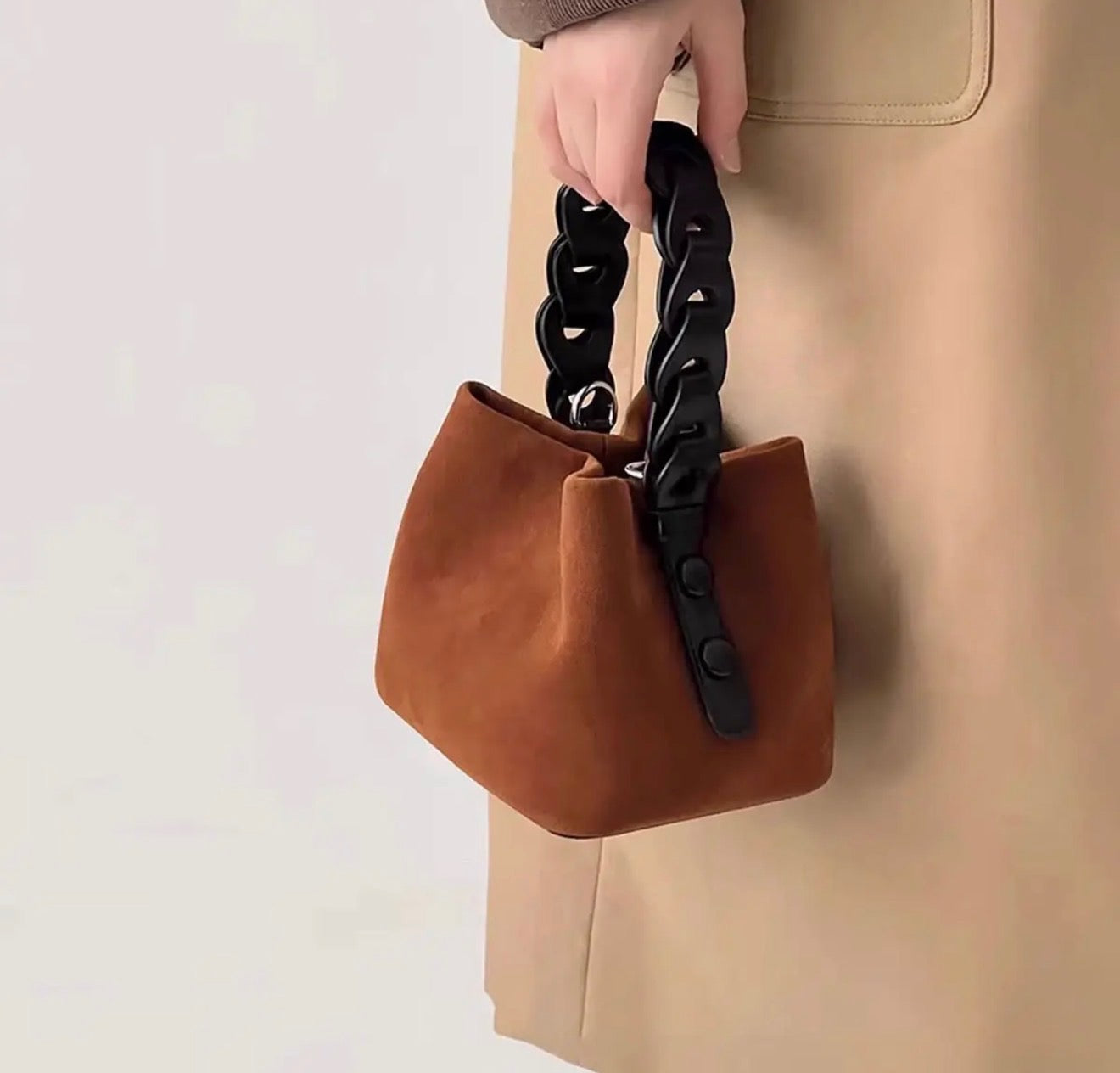 EAB Favorites Woven Vintage Shoulder Bag- Caramel