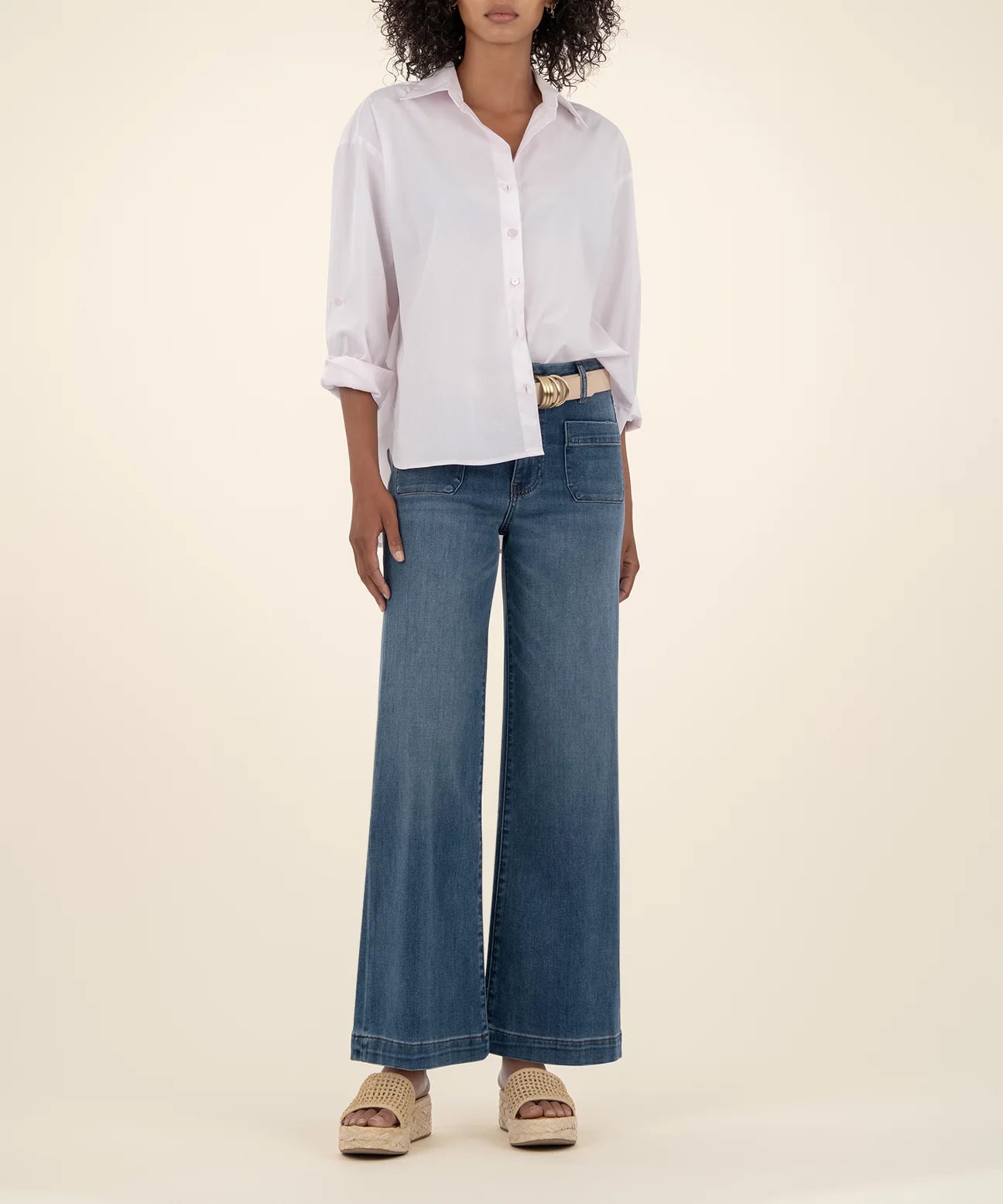 KUT Meg High Rise Wide Leg Jean - Loyalty