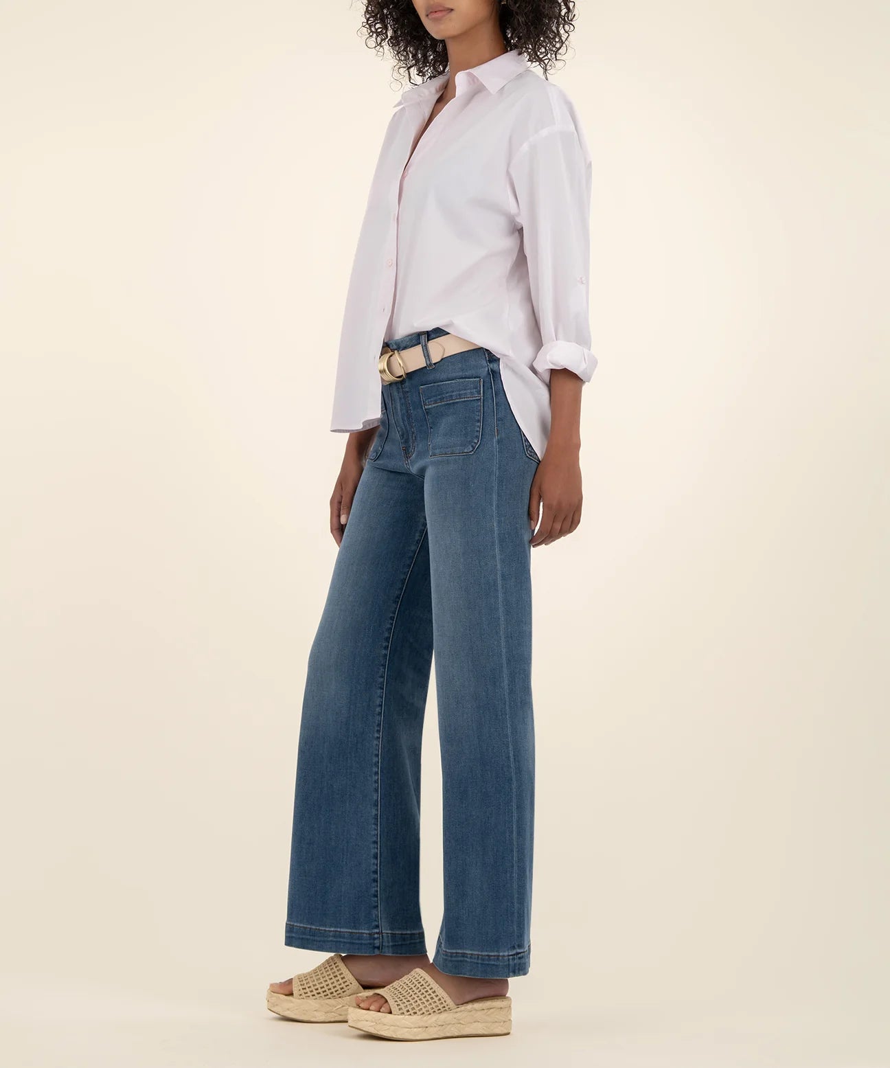 KUT Meg High Rise Wide Leg Jean - Loyalty