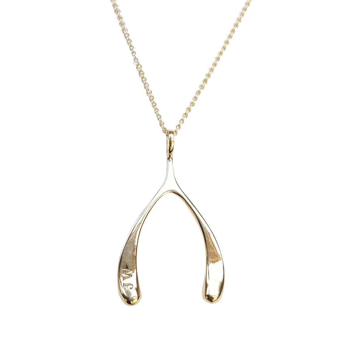 Jane Win Lucky Wishbone Necklace