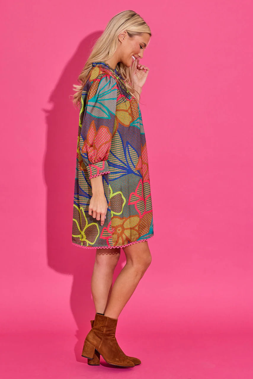 Alden Adair Lori Dress - Geo Floral
