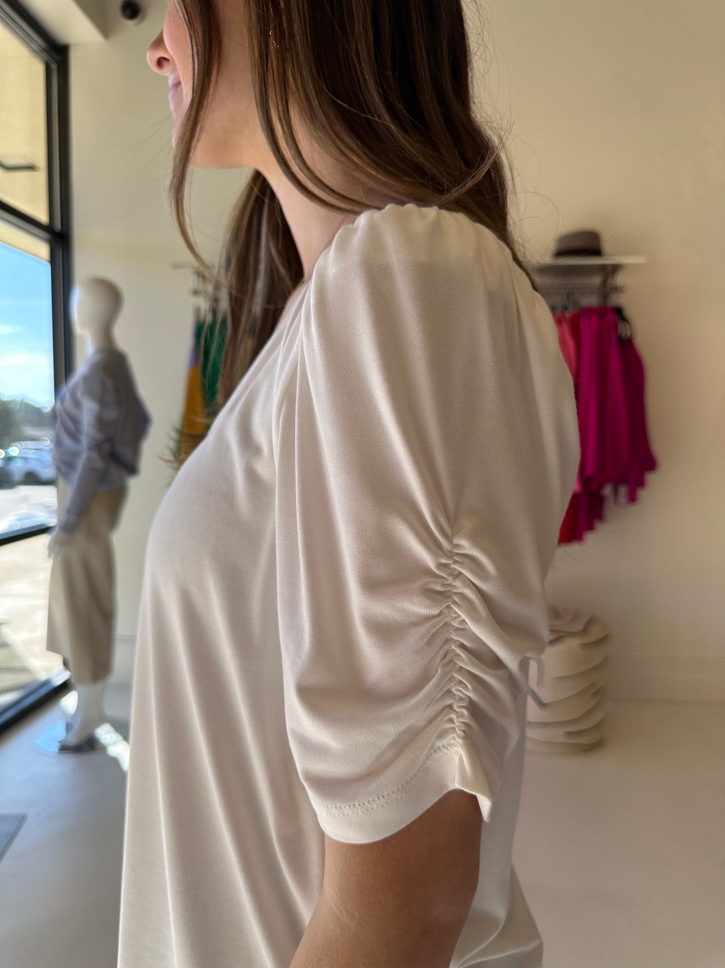 Esqualo Puff Sleeve T-Shirt
