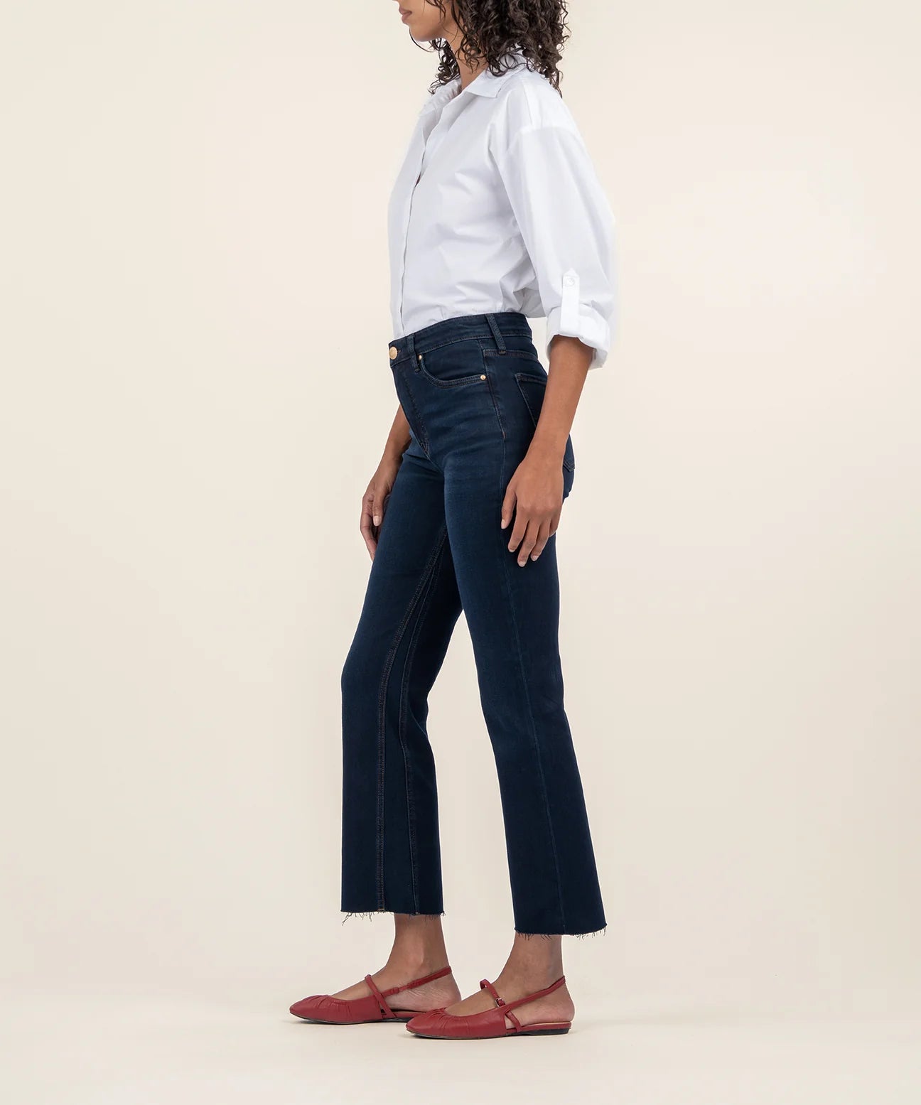 KUT Kelsey High Rise Fab AB Ankle Flare Investing