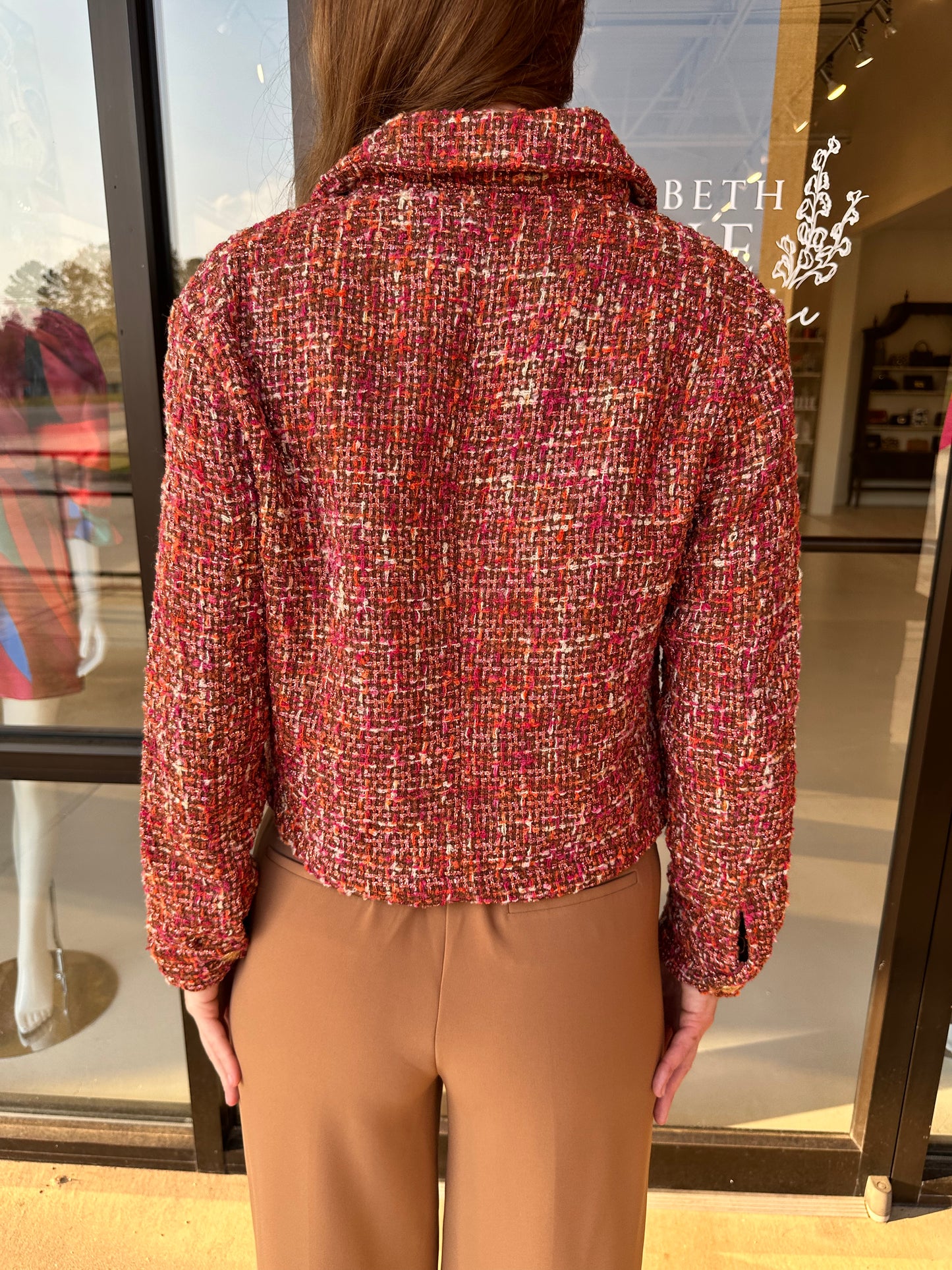 Esqualo Boucle Multicolor Short Blazer