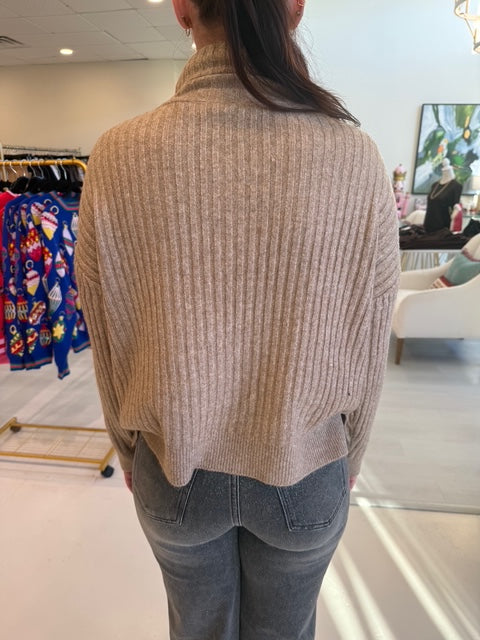 Esqualo Ribbed Sweater - Sand