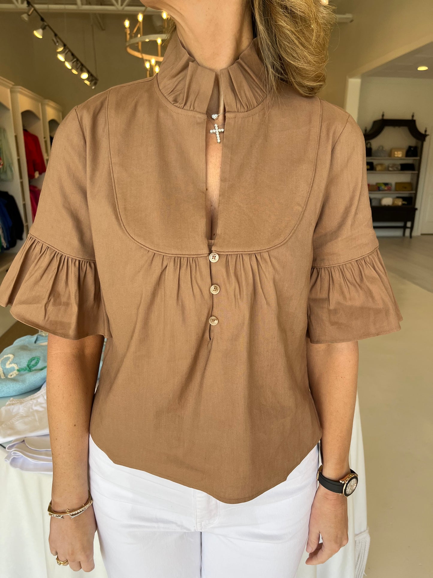 S'edge Meredith Top- Dune