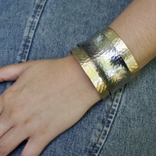EAB Favorites Aurora Layered Hammered Bracelet