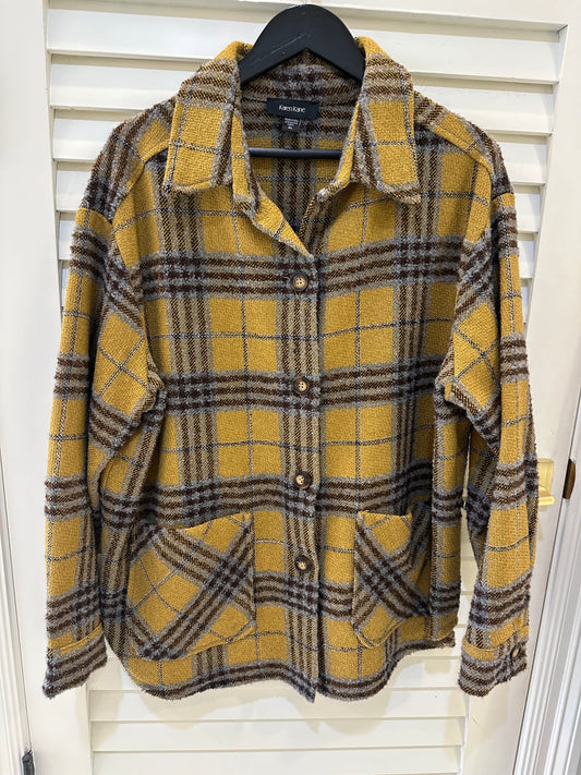 Karen Kane Black and Gold Shacket