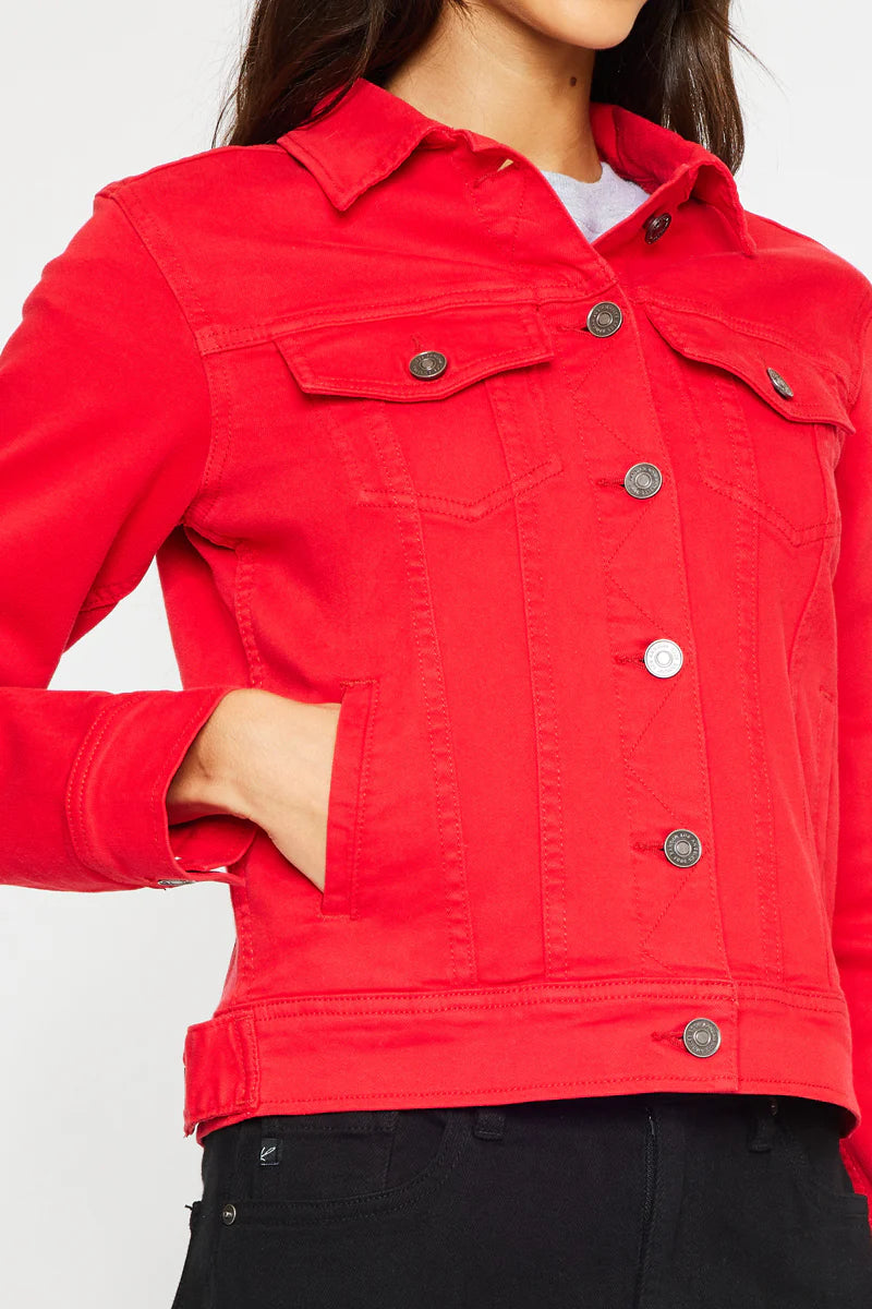 EAB Favorites Red Denim Jacket (Zoey jacket)