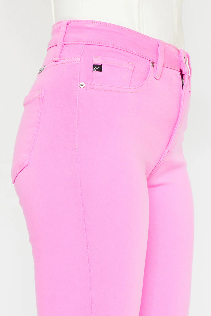 EAB Favorites High Rise Bootcut Jeans - Pink