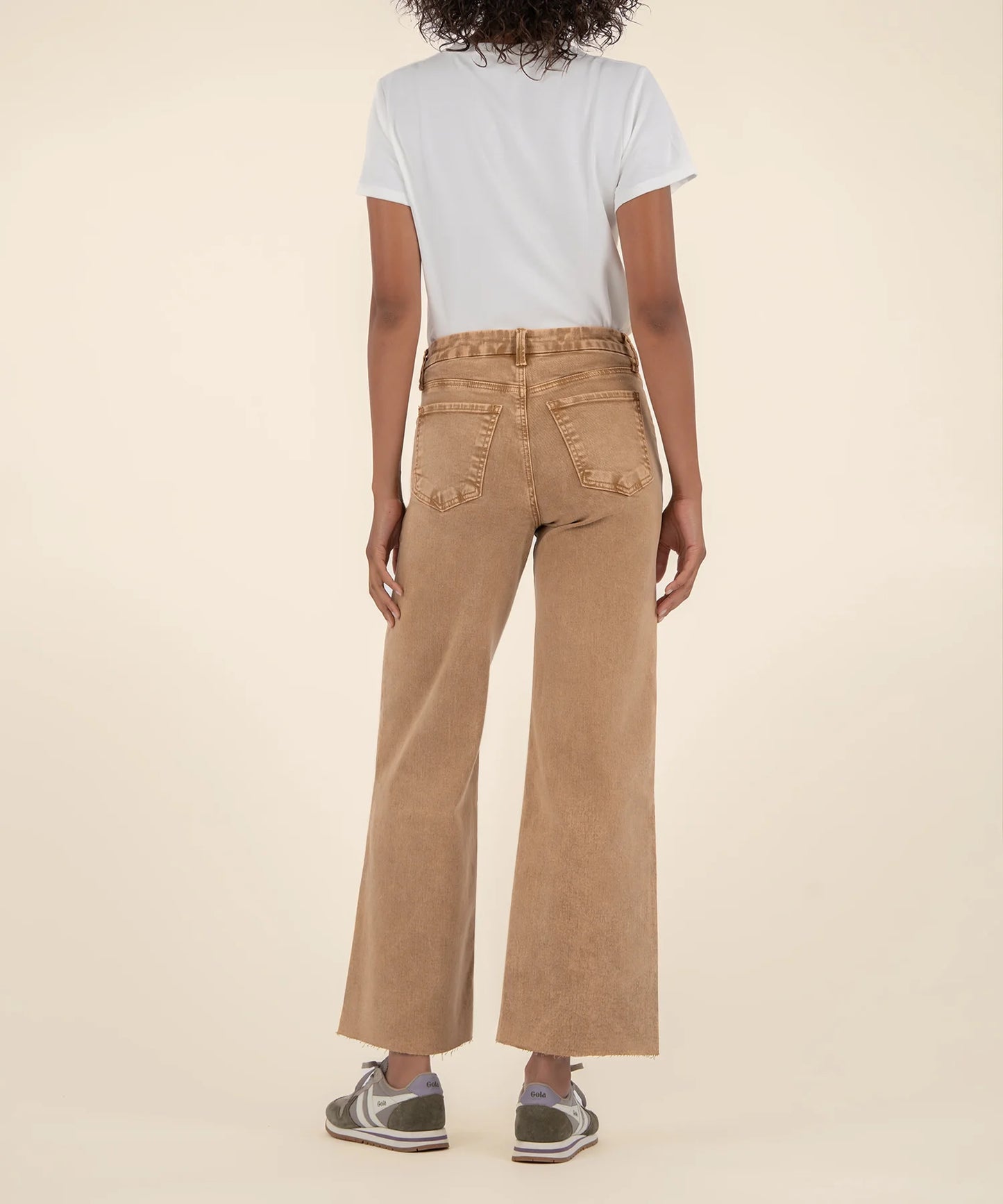 KUT Meg High Rise Wide Leg - Chestnut