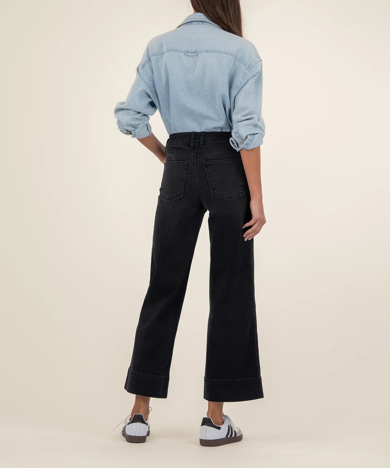 KUT Meg High Rise - Black Denim