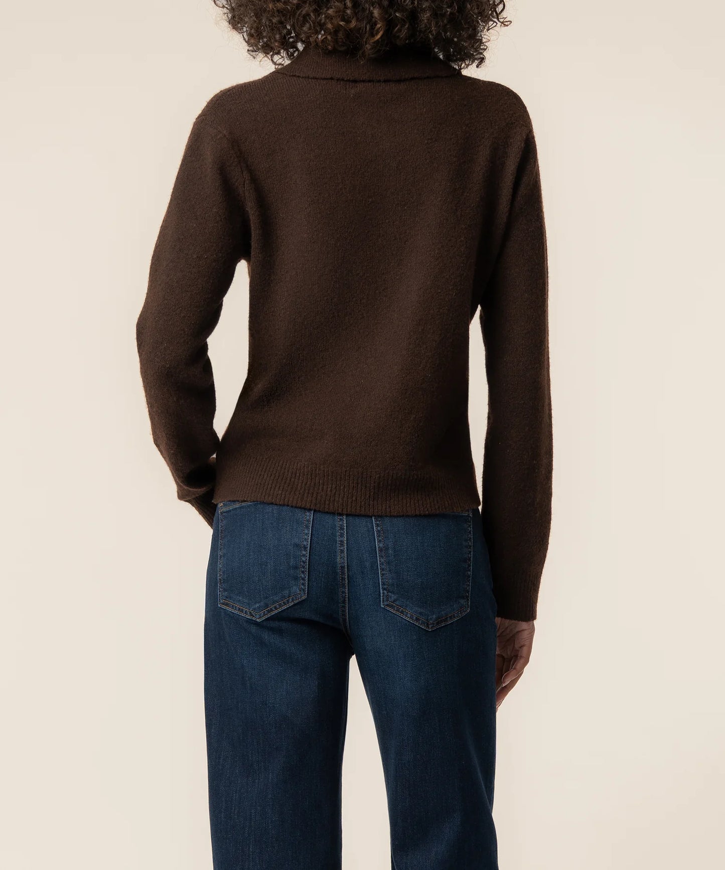 KUT Tassie Long Sleeve Sweater - Chocolate