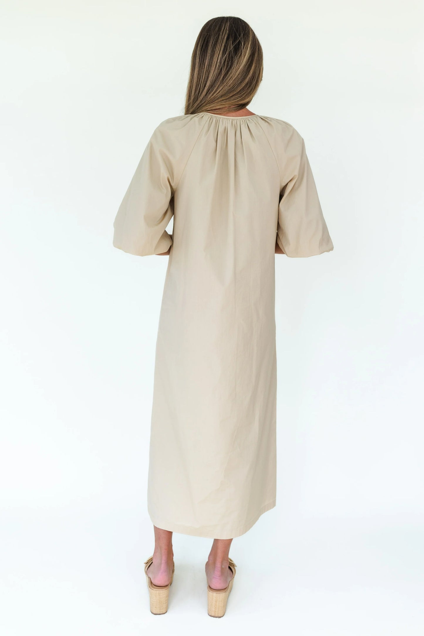 Mary George Hampton Dress- Pebble