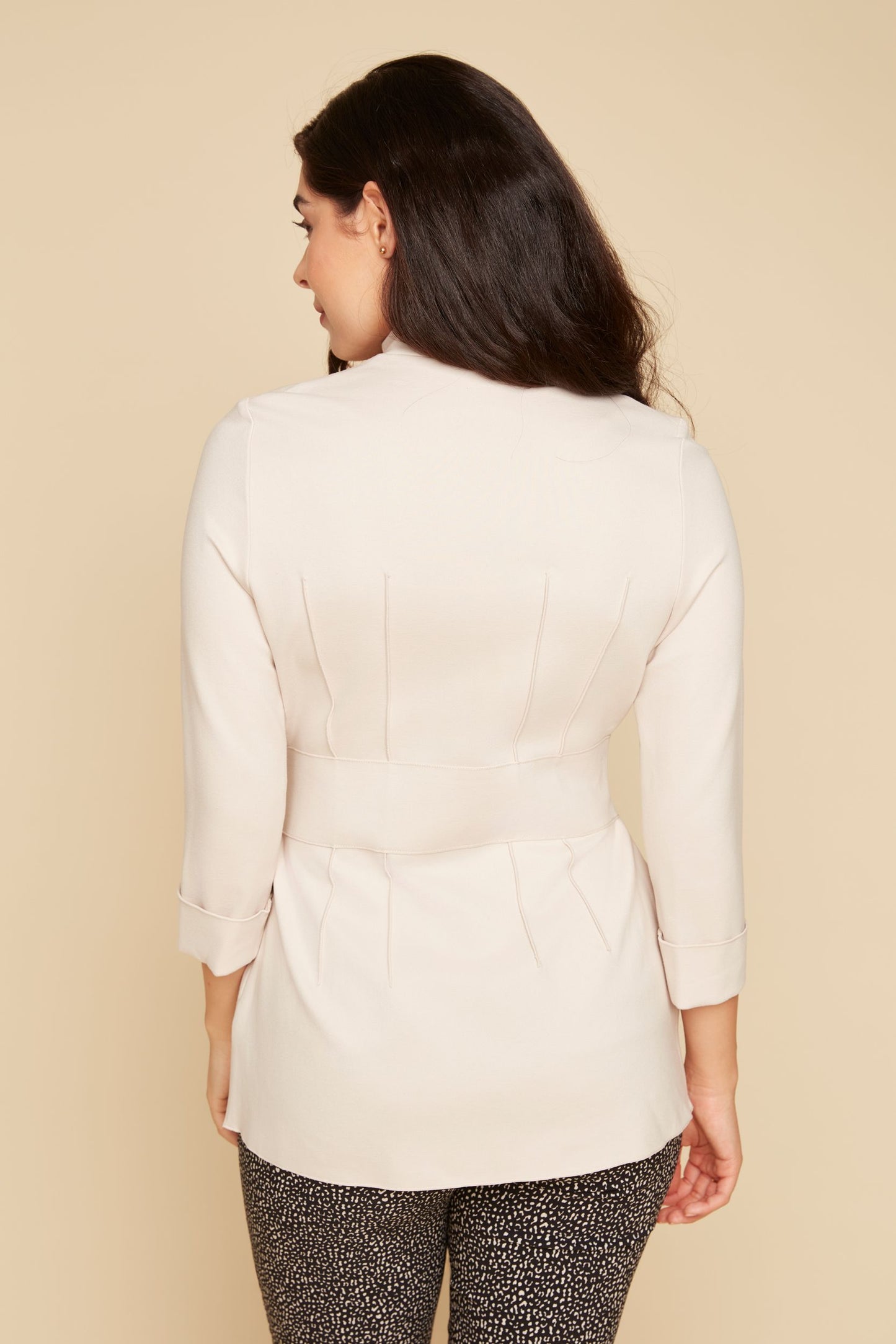 Renuar Knit Jacket- Oyster