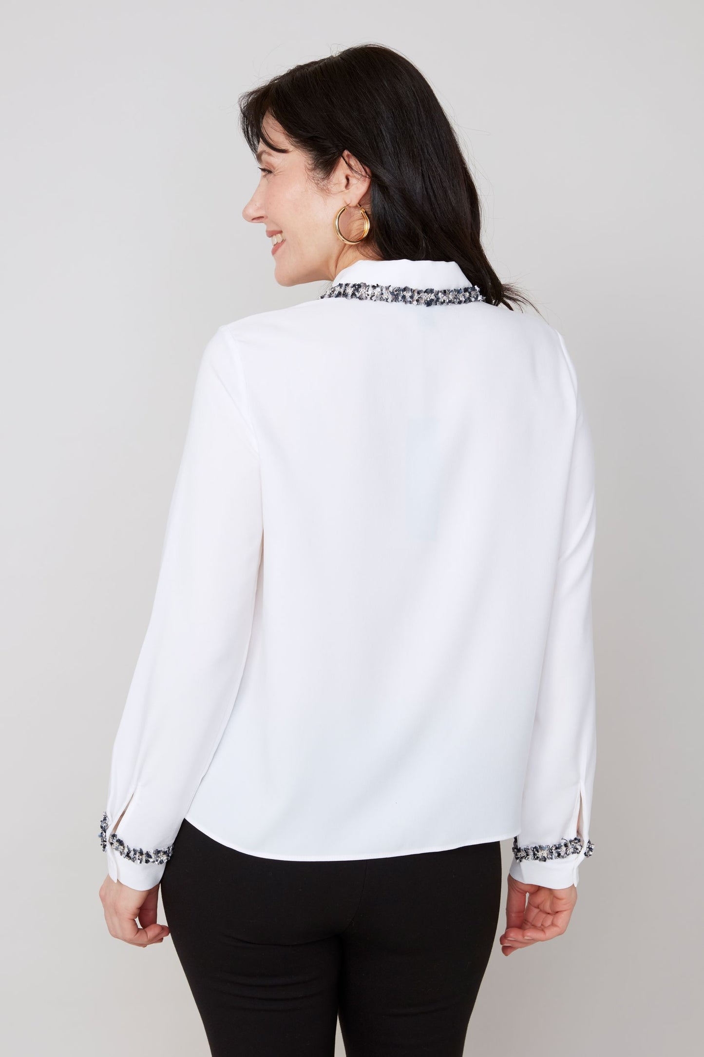 Renuar Woven Blouse - Creme
