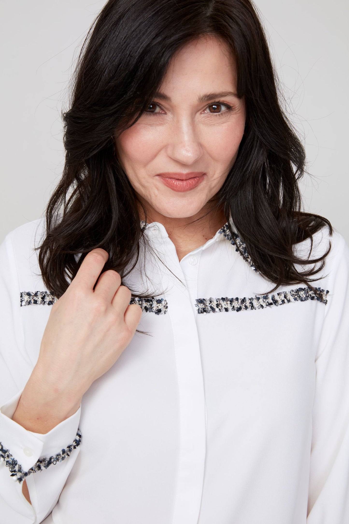Renuar Woven Blouse - Creme