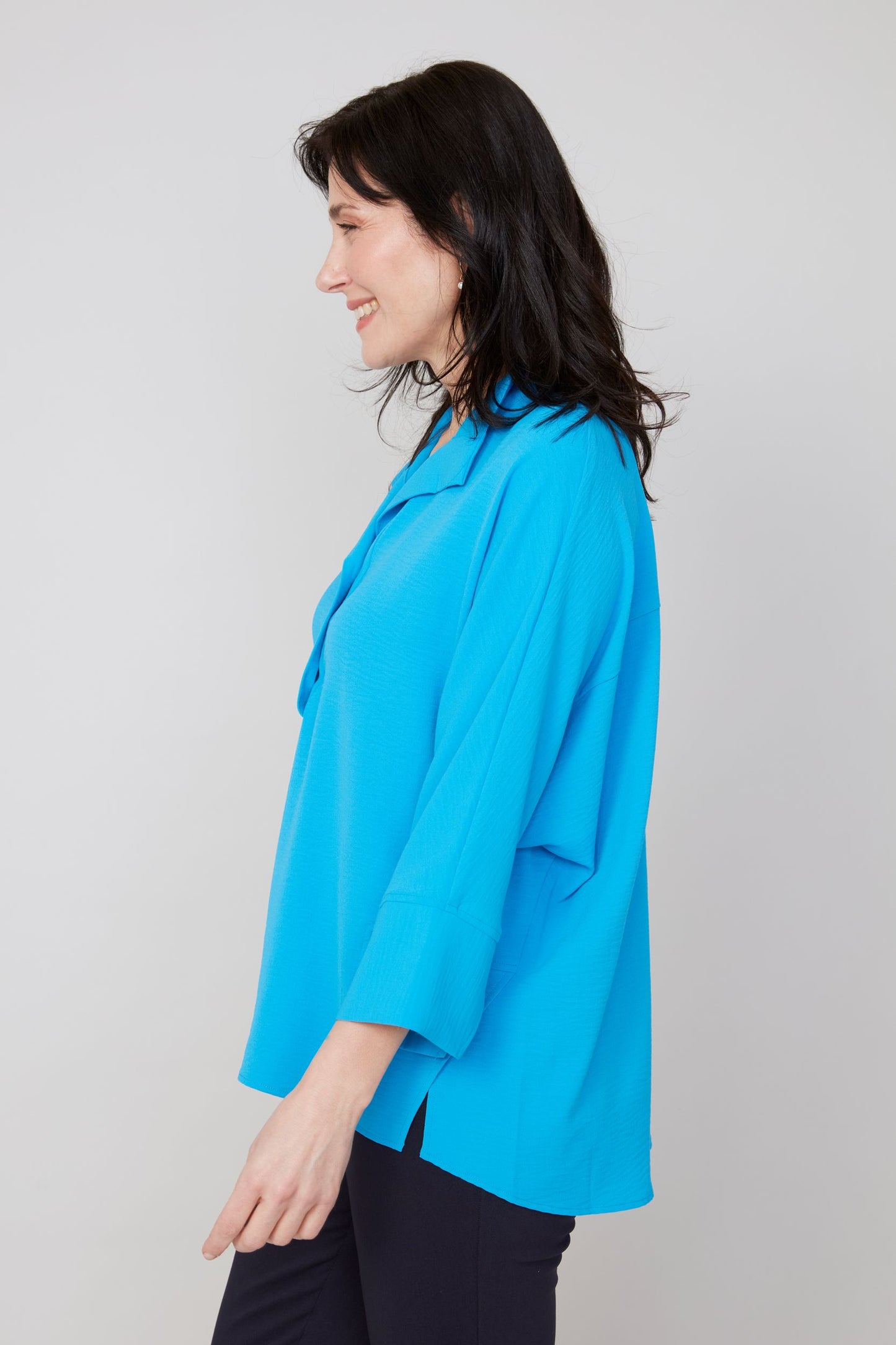 Renuar Woven Blouse - Azure Blue