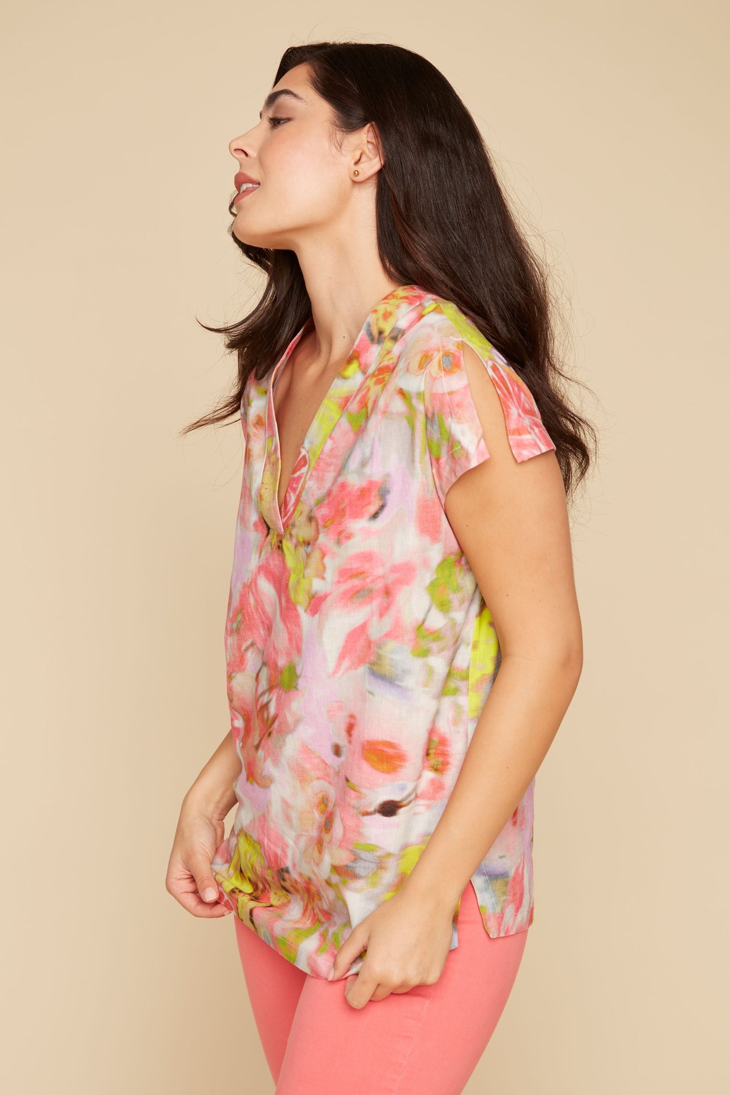 Renuar Multicolor Woven Blouse