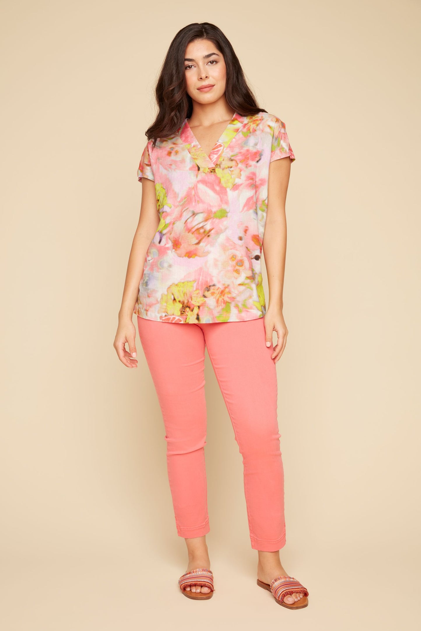 Renuar Multicolor Woven Blouse