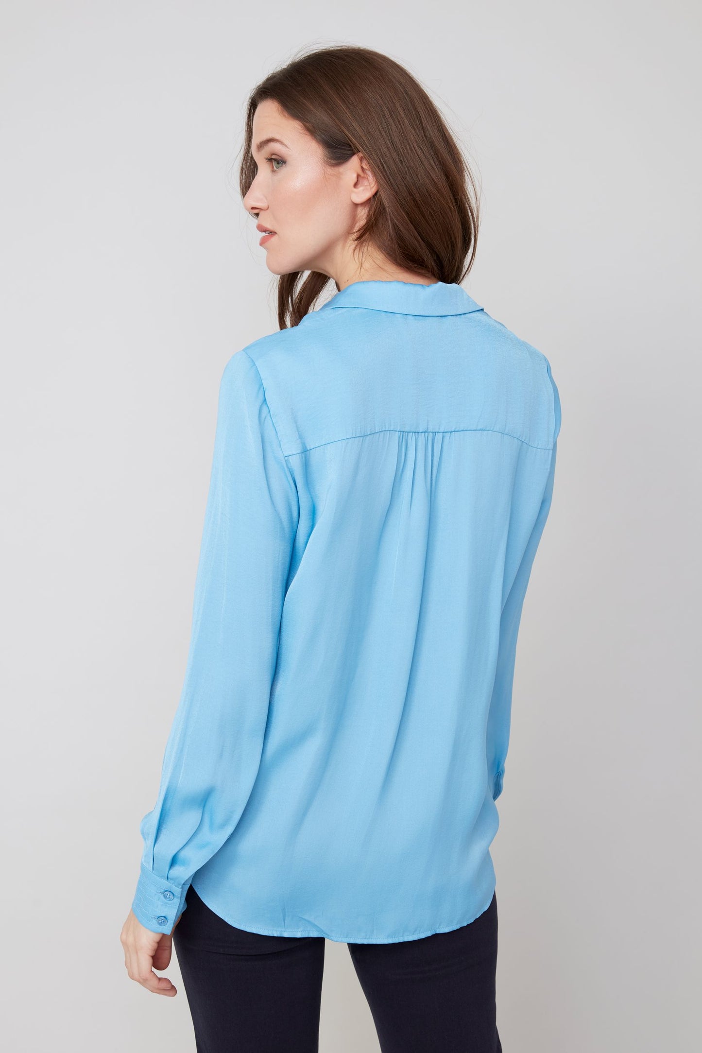 Renuar Woven Blouse - Delphinium
