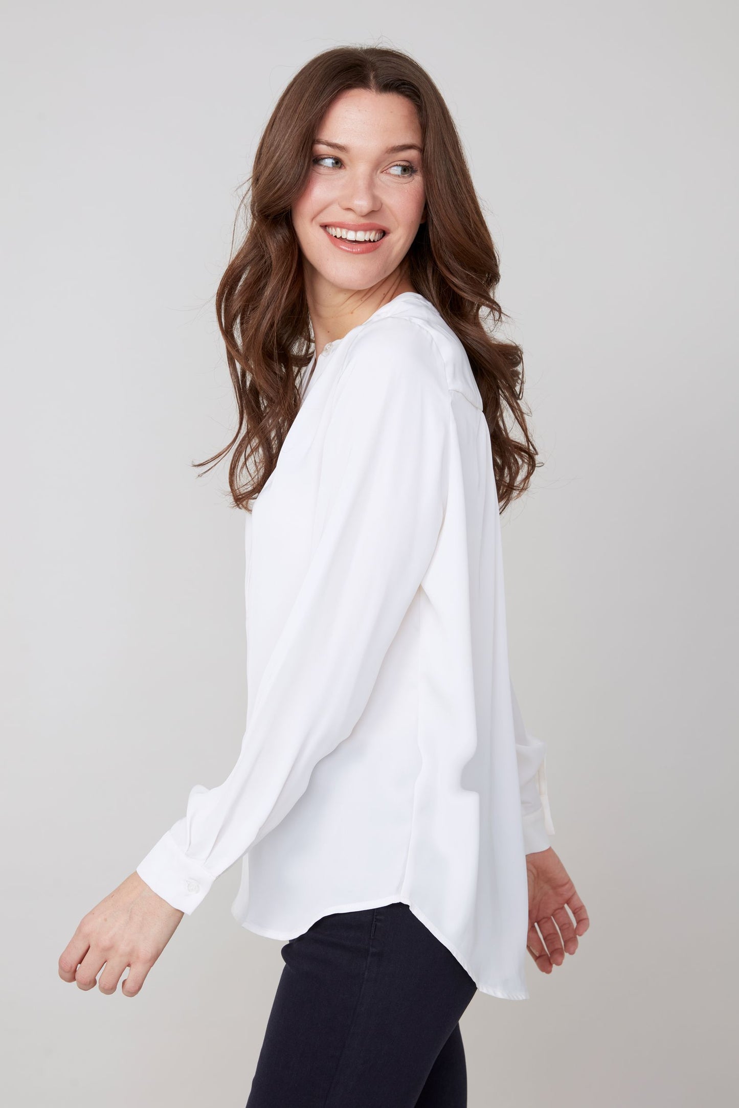 Renuar Woven Blouse - Creme