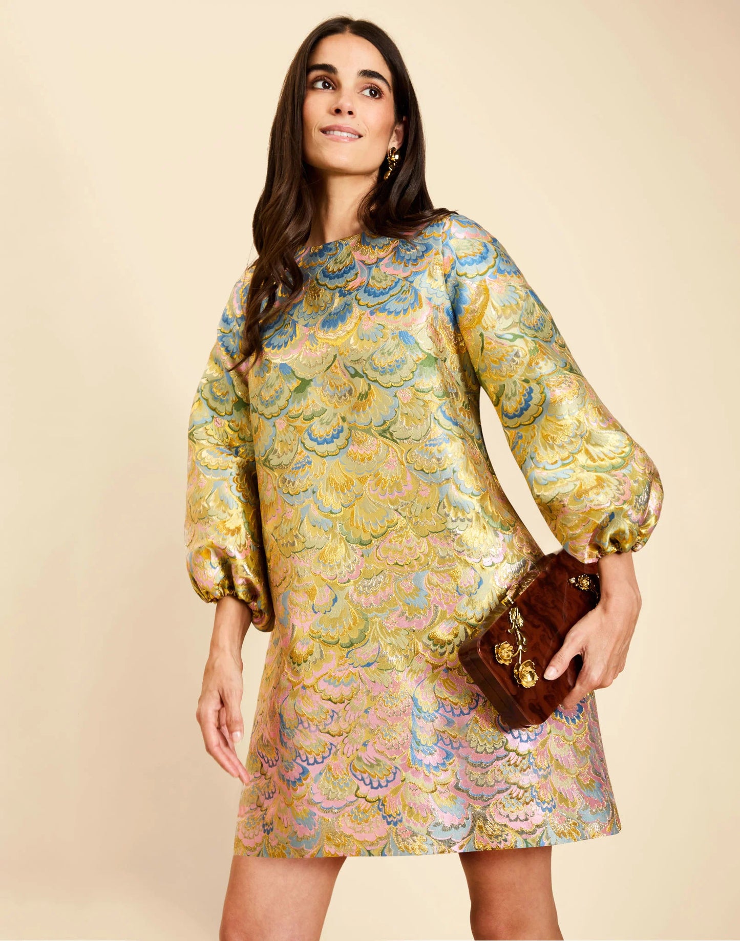 Mestiza Rosanna Mini Dress - Gilded Marble