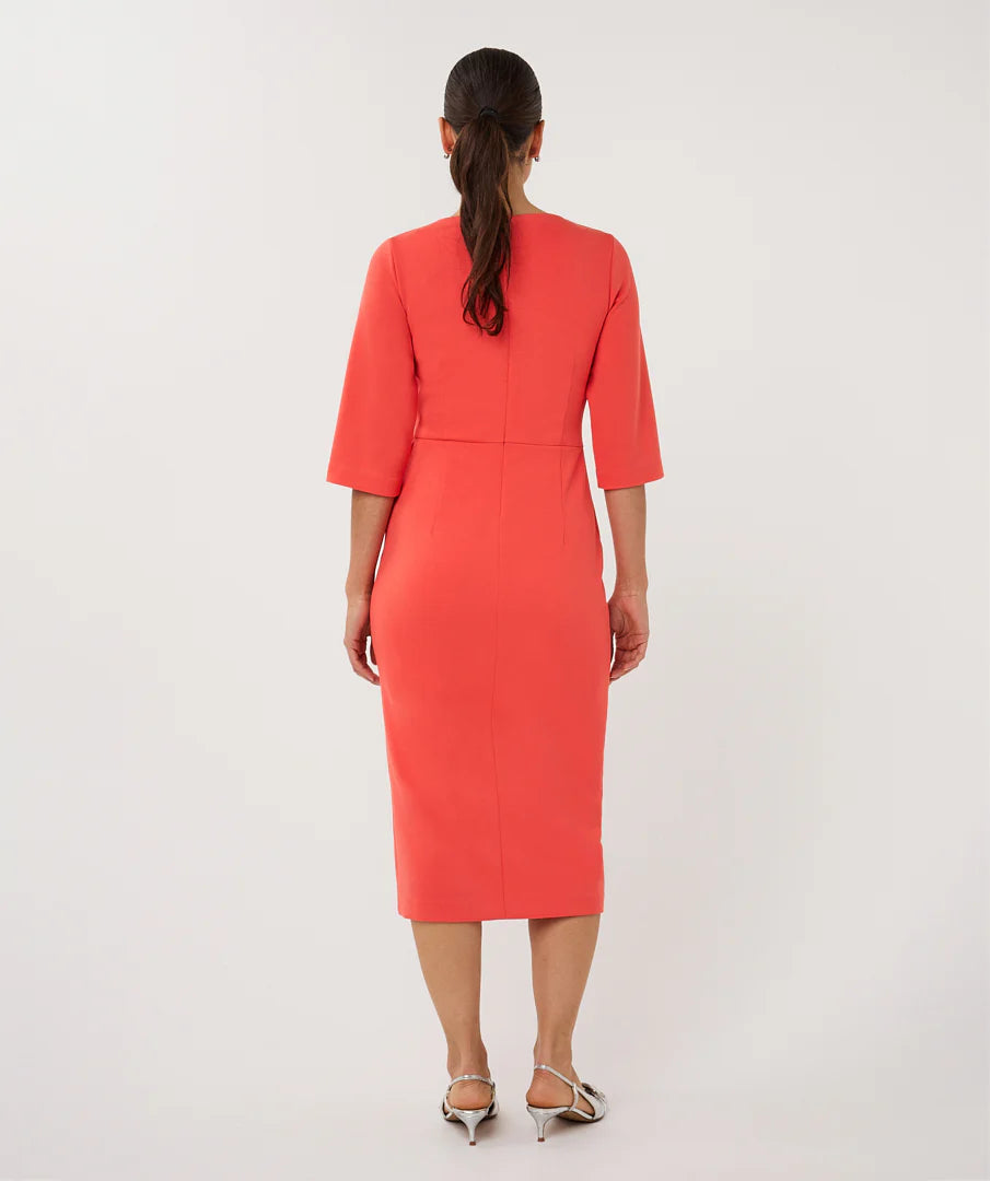 Esqualo Knot Dress - Chili Red