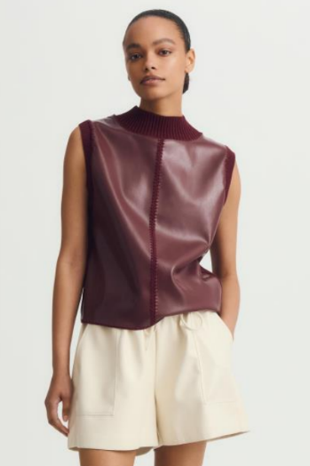 Melissa Nepton Nico Top - Burgundy