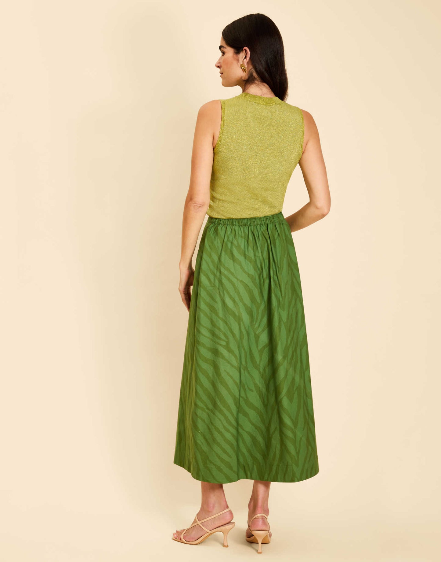 Mestiza Soho Knit Shell Top - Olive Green