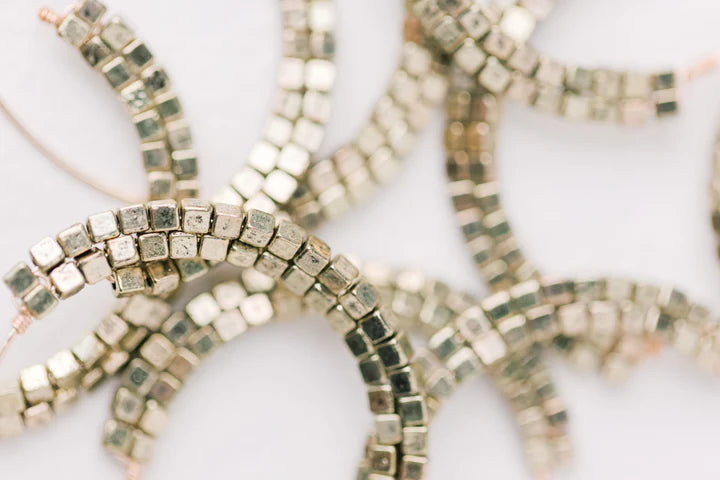 St Armands Gold Beaded Threader Earrings