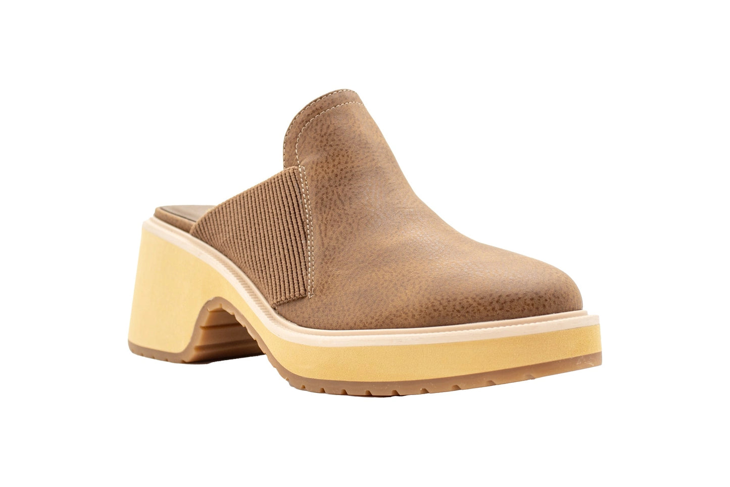 Monet Block Heel Mules – Cognac