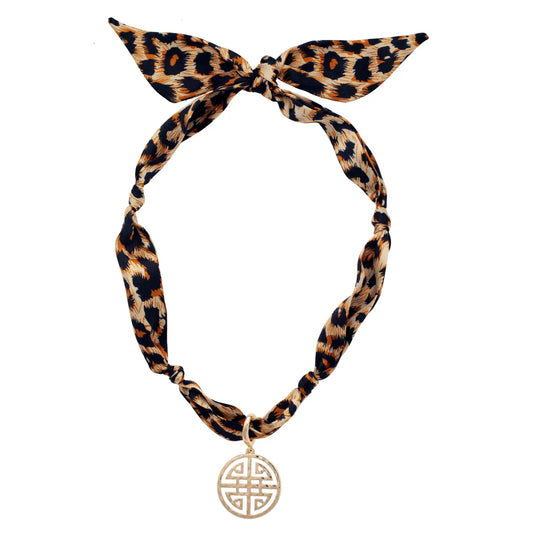 EAB Favorites Leopard Scarf Necklace