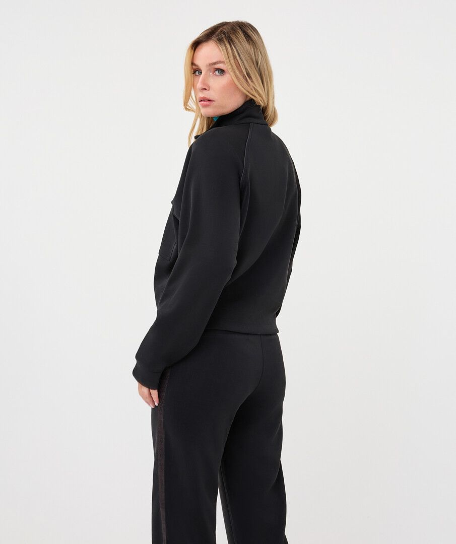 Esqualo Modal Zip Jacket - Black