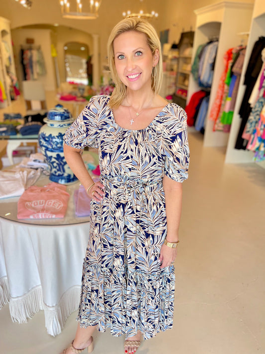 Karen Kane Puff Sleeve Dress - Print