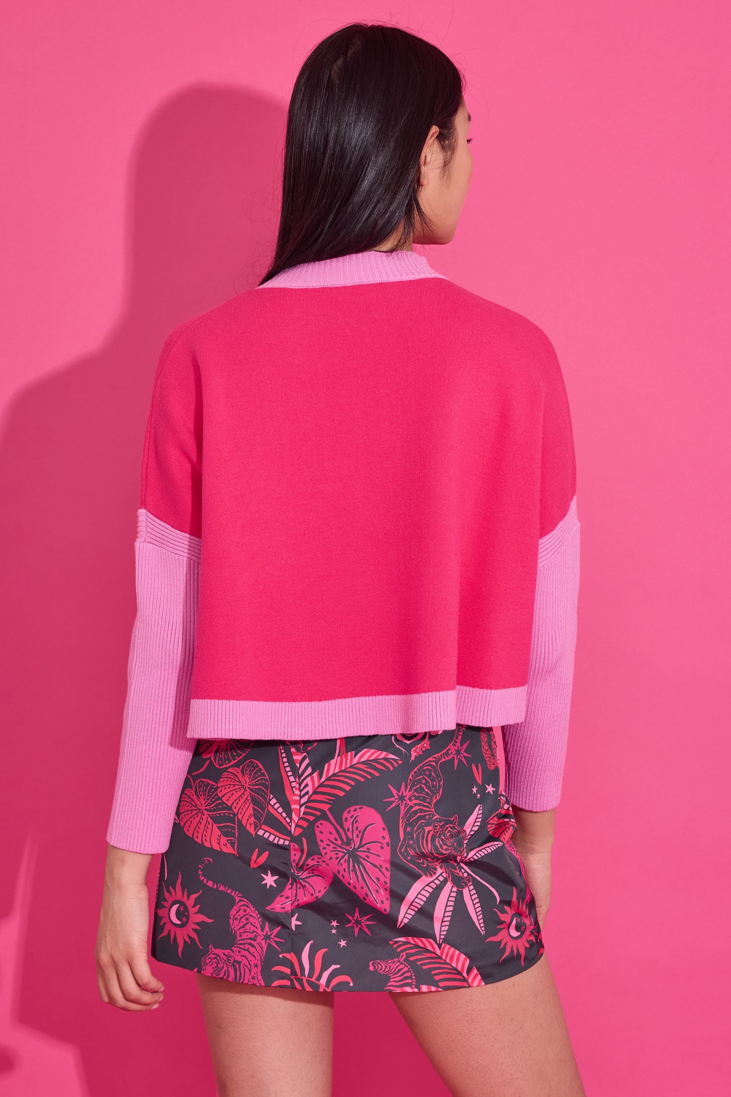 Alden Adair Leona Sweater - Pink Flamingo