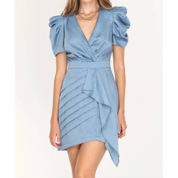 Adelyn Rae Blue Blazer Dress