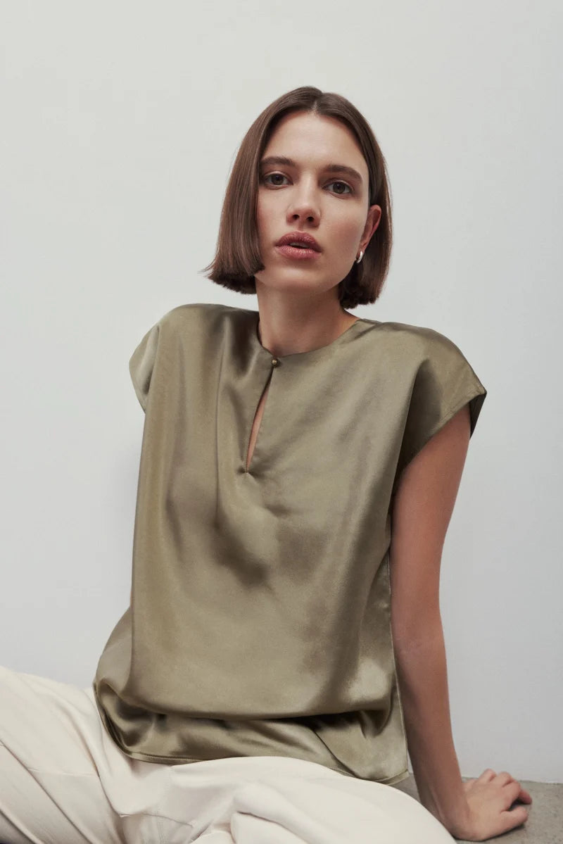 Melissa Nepton Wina Top - Khaki