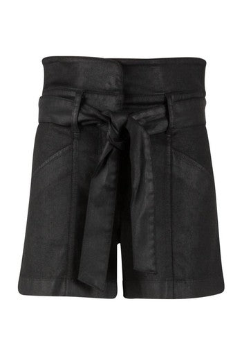 KUT Sariah High Waist Belted Short Black