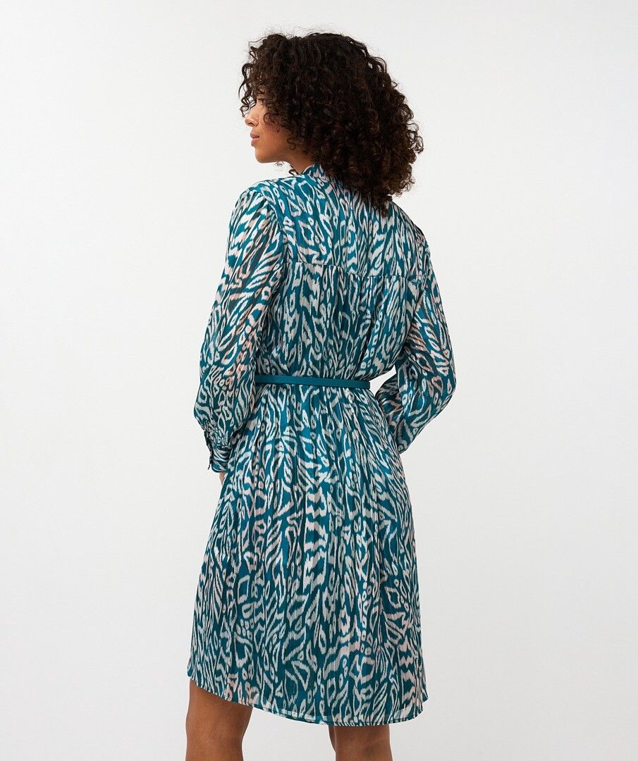 Esqualo Waist Detail Dress - Teal