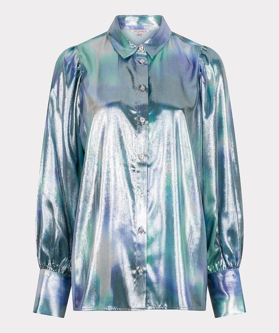 Esqualo Metallic Blouse - Faded Vibrance