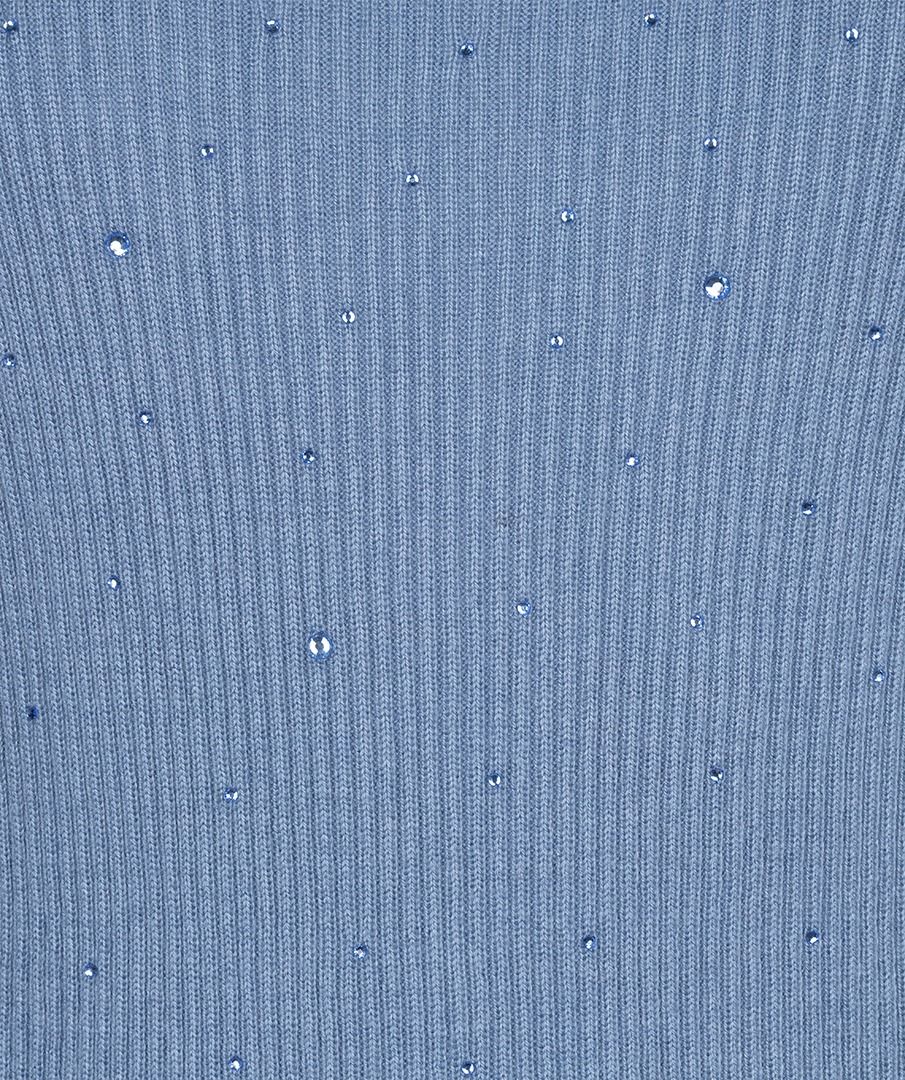 Esqualo Crystal Stud Top - Dark Sky Blue