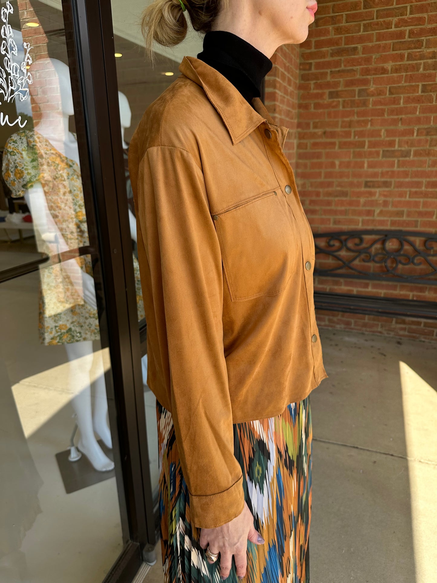 Esqualo Suedine Wide Jacket Camel